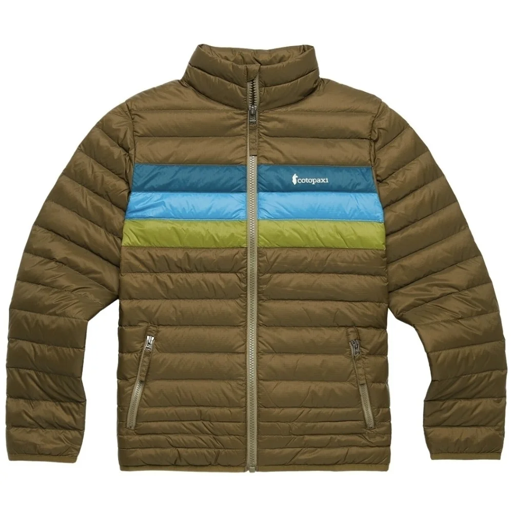 NWT Cotopaxi Kids Fuego Down Jacket-Live Oak Stripes